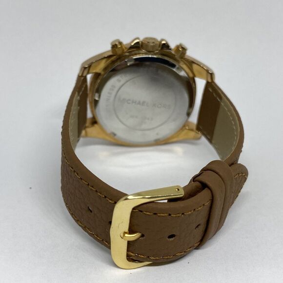 Michael Kors Blair MK5943 Women's Brown Leather Analog Dial Quartz Watch EY307 - Picture 10 of 12